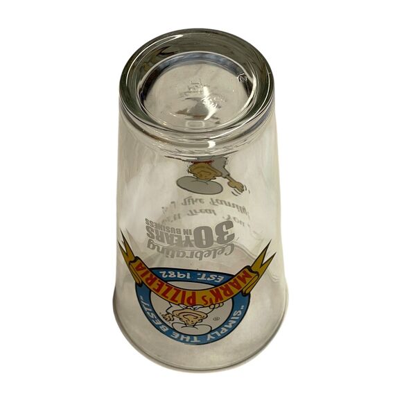 Vtg Mark's Pizzeria Simply The Beast Celebration 30 Year in Business Glass/Mug - Picture 5 of 6